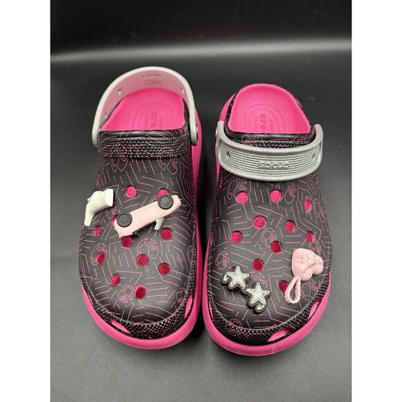 Crocs Barbie Crush Clog Women's Size 9 Mens 7 Limited Edition Black and Pink New - Picture 6 of 14